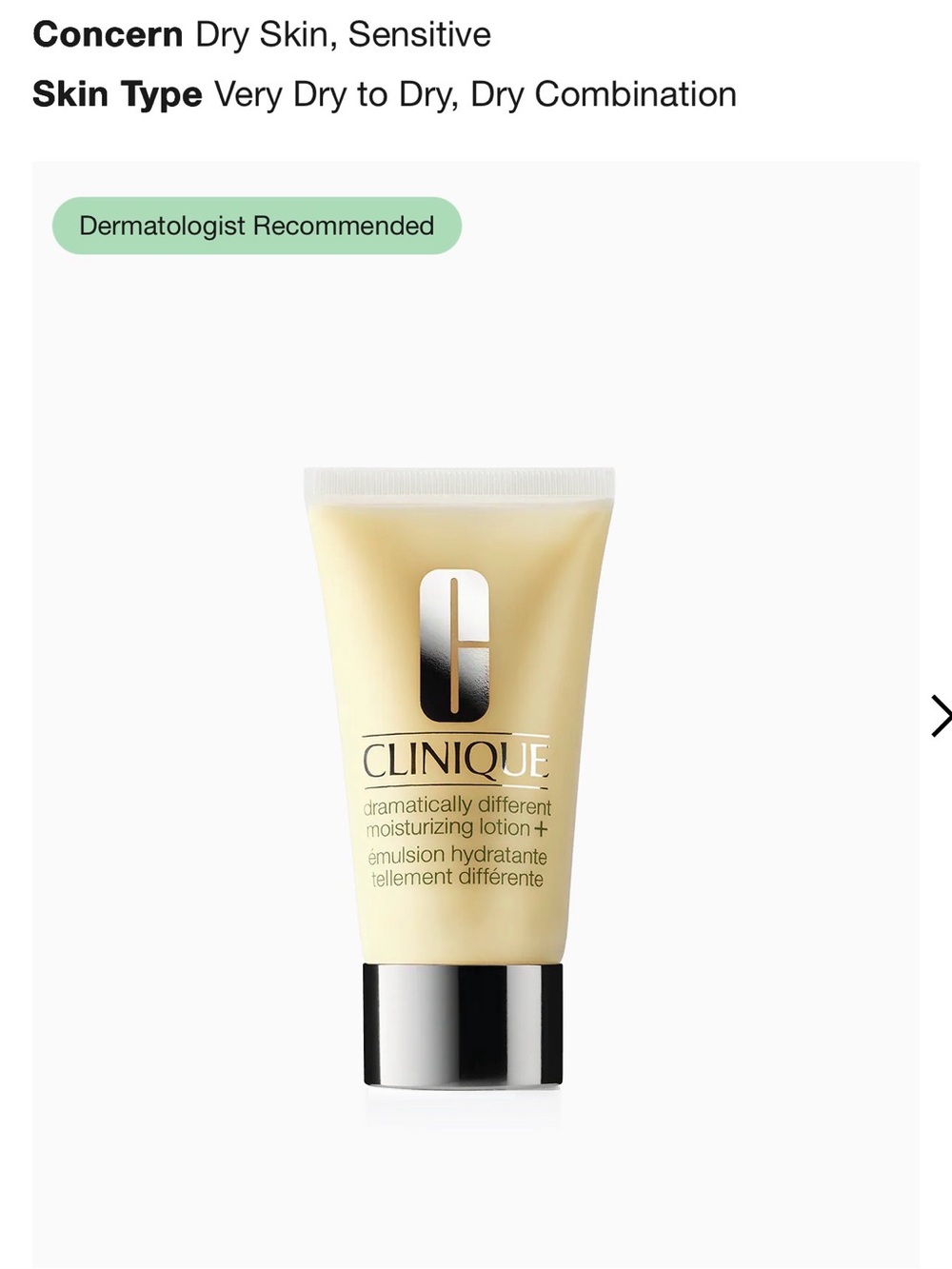 NWOT Clinique Dramatically Different Moisturizing Lotion. 1.7 oz.